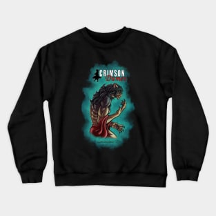 Crimson Dames - Orphan Shewolf Transformation - Art on back Crewneck Sweatshirt